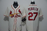 St. Louis Cardinals #27 Jhonny Peralta Cream New Cool Base Stitched MLB Jersey,baseball caps,new era cap wholesale,wholesale hats